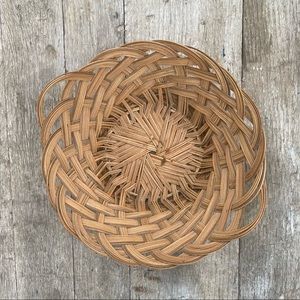 Vintage Wicker Woven Wall Basket